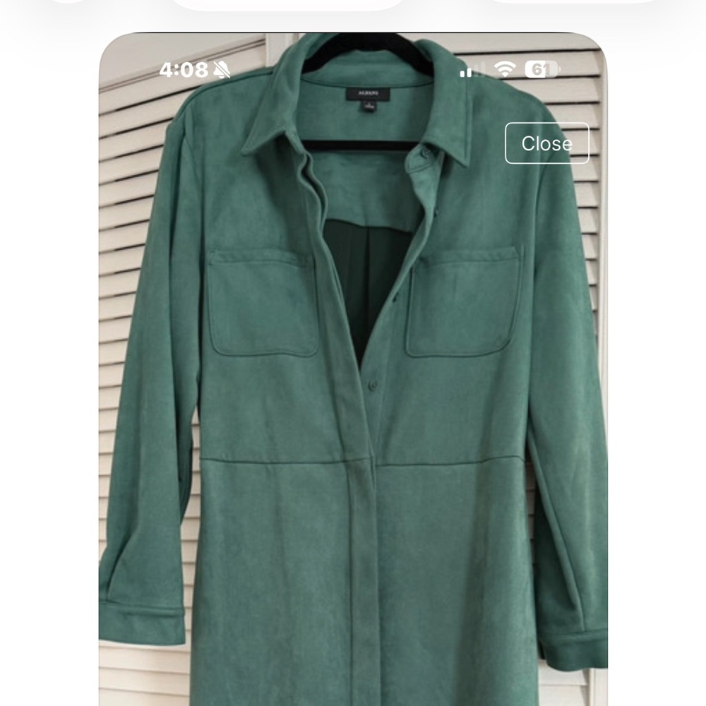 Alfani Women's Long  Trench Coat in Forest Green